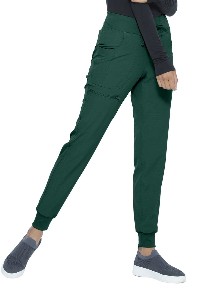 HeartSoul Women's Medical Scrub Jogger Pants Contemporary fit Drawstring Waistband Jogger with 5 Pockets - HS030, L, Hunter - Image 5